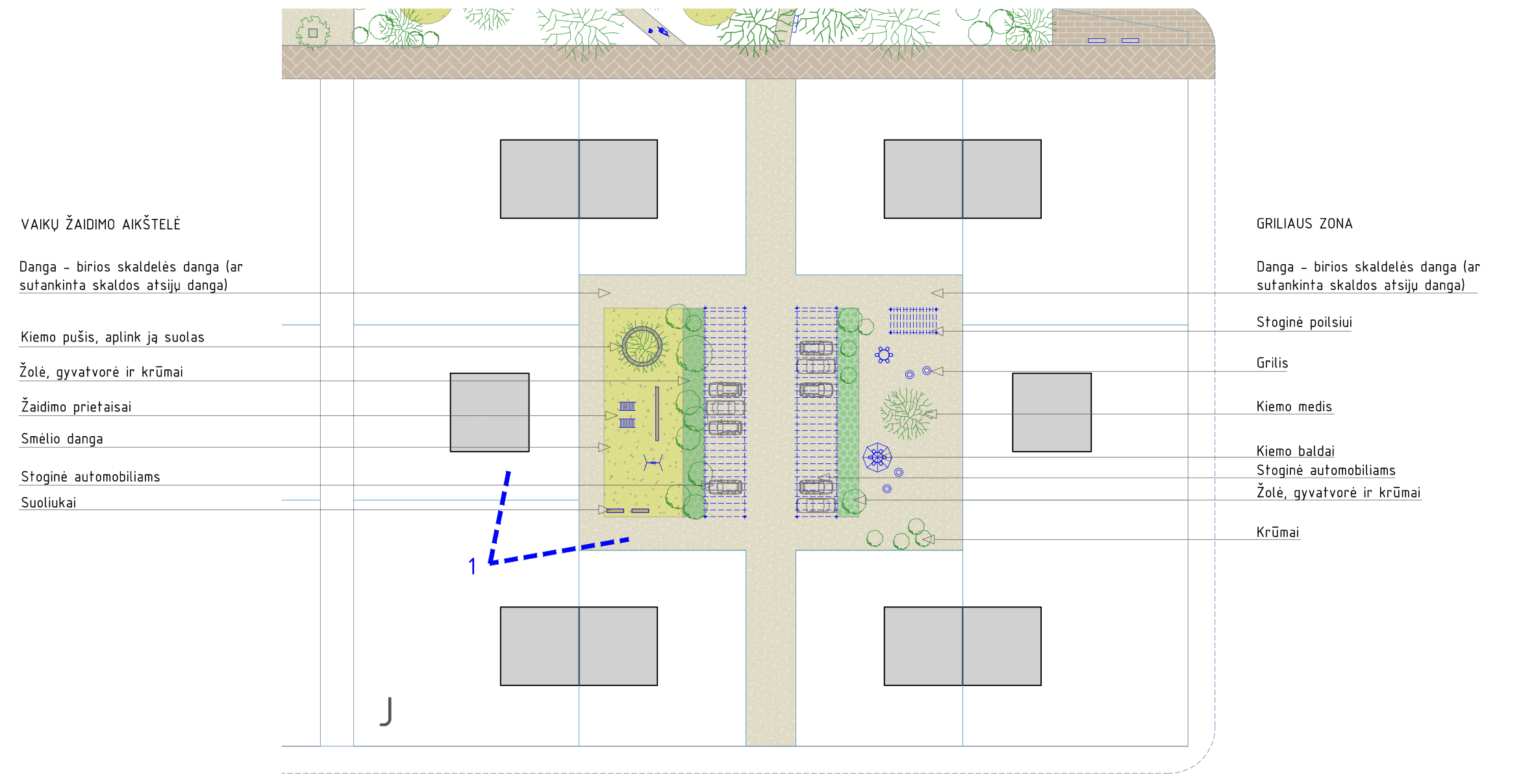 Vidinio kiemo schema